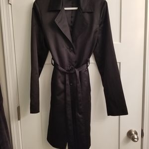 Express silky trench jacket